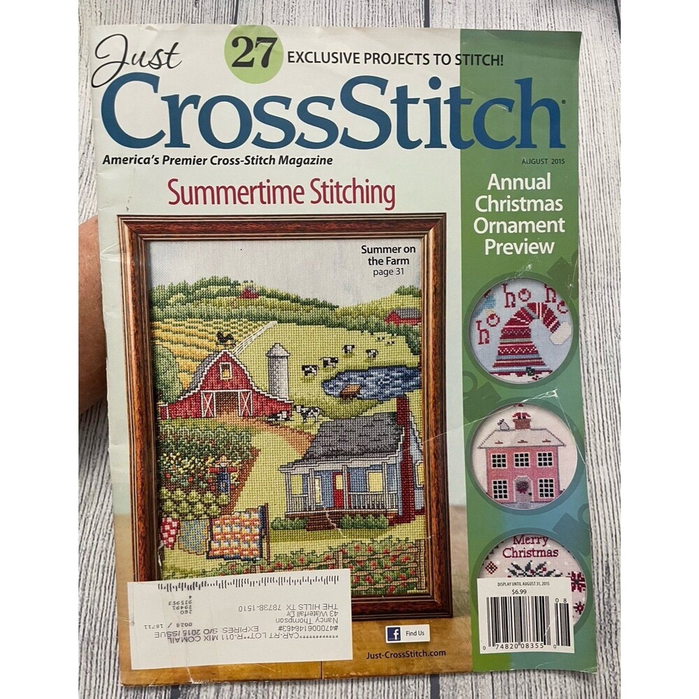 Just Cross Stitch Magazine, August 2015